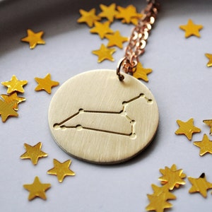 Leo Halskette, Leo Constellation, Leo Anhänger, Sternzeichen, Sternzeichen Konstellation, Leo Charme, Leo Geschenke, Astrologie Halskette, Leo Schmuck