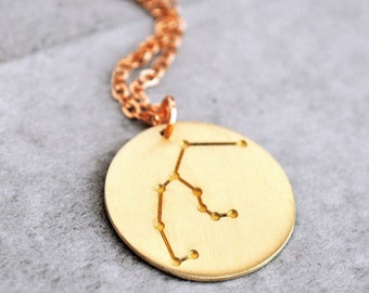 Perseus Constellation Necklace - Celestial Zodiac Jewelry