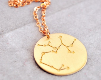 Sagittarius Necklace,Sagittarius Constellation,Sagittarius Gifts,Zodiac Constellation,Sagittarius Pendant,Sagittarius Charm,Zodiac Necklace