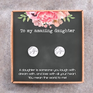 Daughter Gift, Mother Daughter Gift, Gift for Daughter, Father Daughter Gift Birthday, Daughter Earrings, Graduation, Present Idea