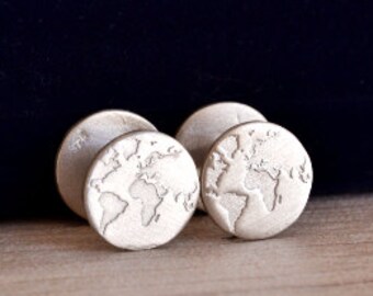 Travel Cufflinks,Travel Gift,Fiance Gift,Mens Gift,Mens Jewelry,Best Man Gift,Husband gift/Christmas Partner/Mens Cufflinks/Globe Cufflink