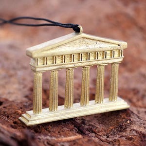 Parthenon Charm, Acropolis Jewelry,Parthenon Necklace,Athens Souvenir,Ancient Greek,Greek Souvenir,Greek Gift,Greek Jewelry,Ancient Jewelry