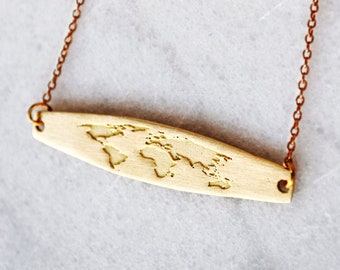 Globe Necklace, World Map Necklace, Gift for Women, Graduation Gift, World Necklace, Travel Necklace, Travel Gift, Travellers Gift