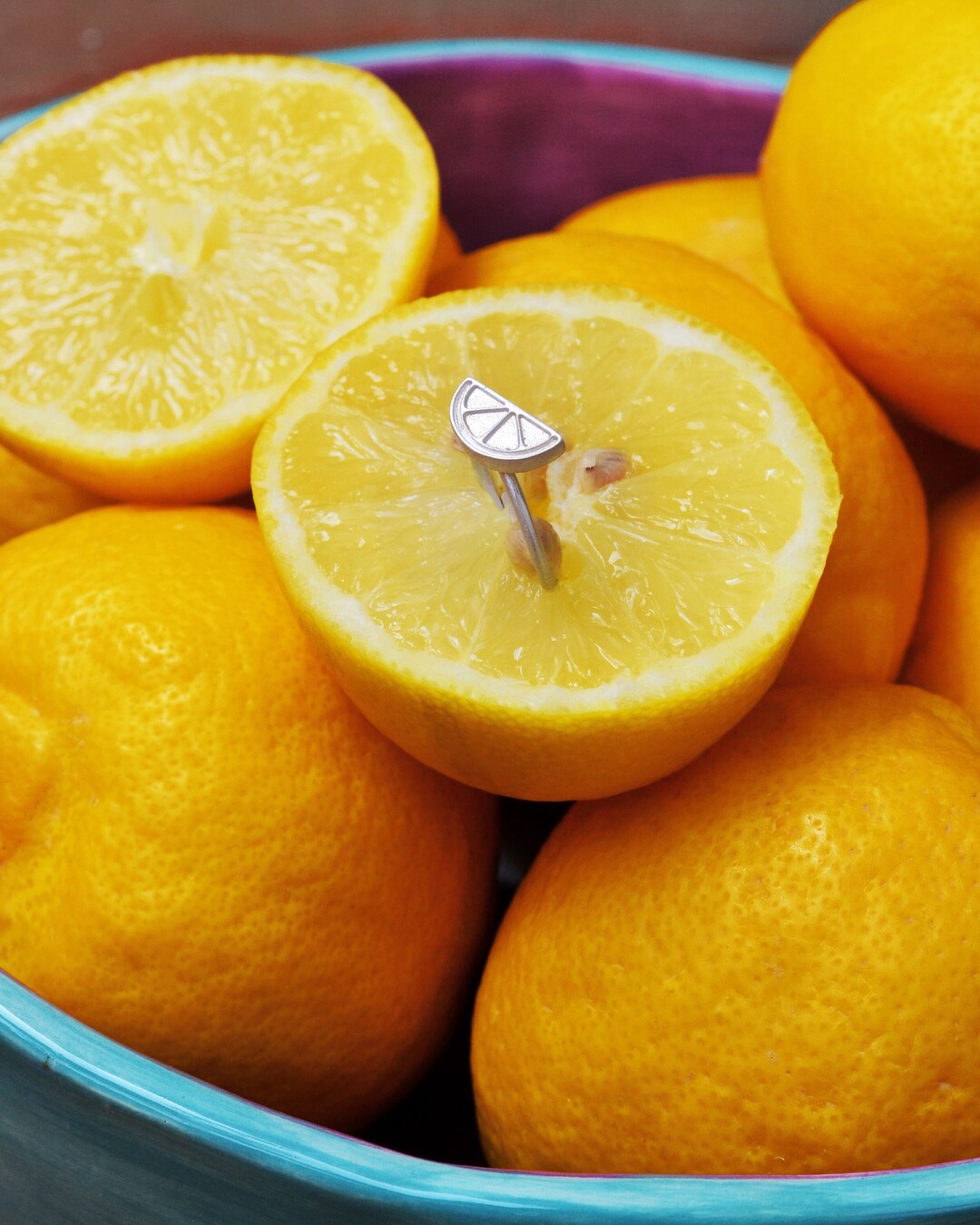 Lemon Ring / Fruit Jewelry / Lime Ring/lime Jewelry/lemon Etsy