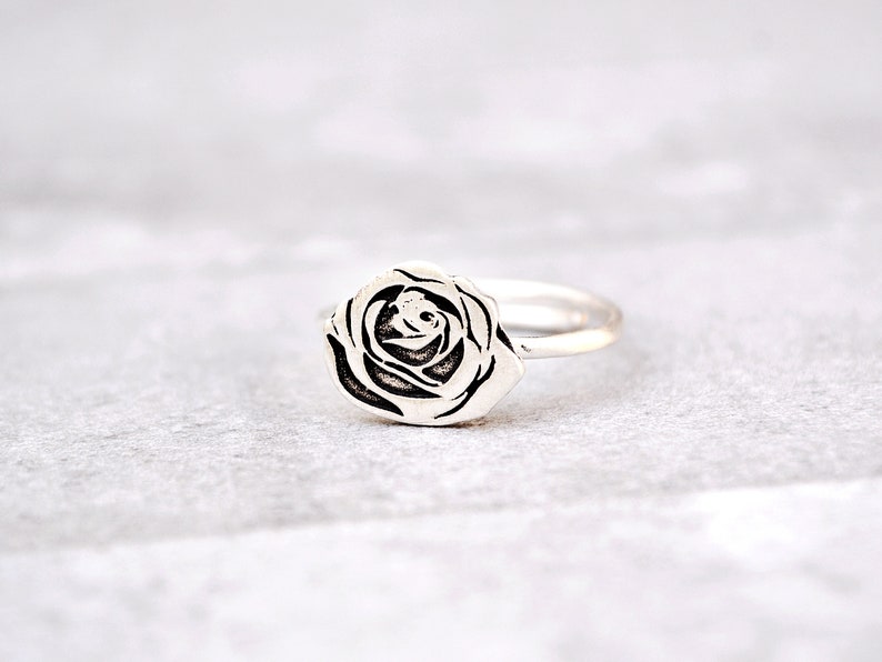 bague argent fleur rose bague argent fleur rose