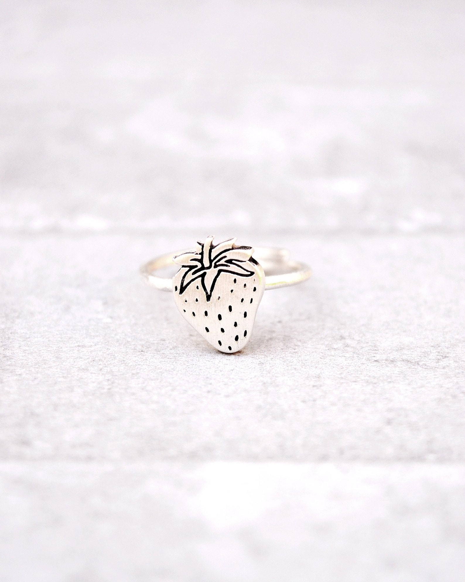 Strawberry Ring/strawberry Jewelry/fruit Ring/fruit Etsy