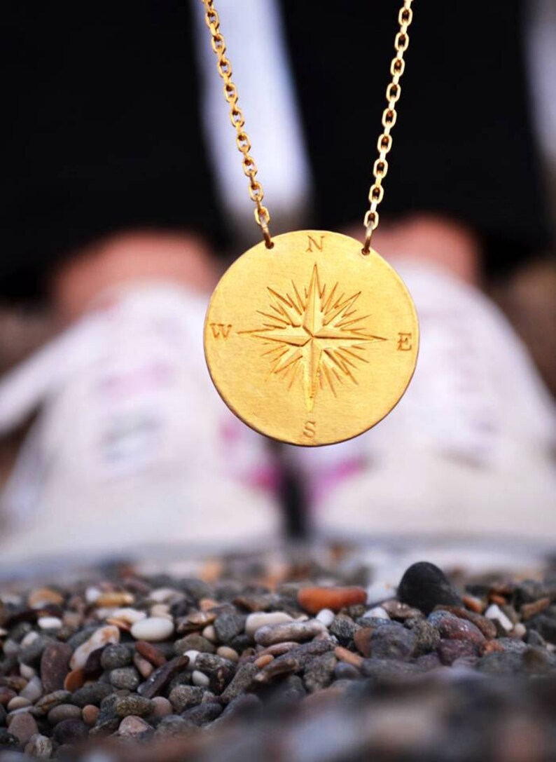 Life is a Journey/not A Destination/ Compass Necklace Etsy