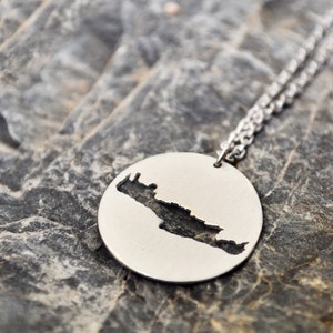 Crete Halskette, Crete Geschenk, Crete Charm, Crete Umriss, Crete Map, Crete Anhänger, Crete Griechenland, Crete Schmuck, Crete Geschenk, Crete Souvenir