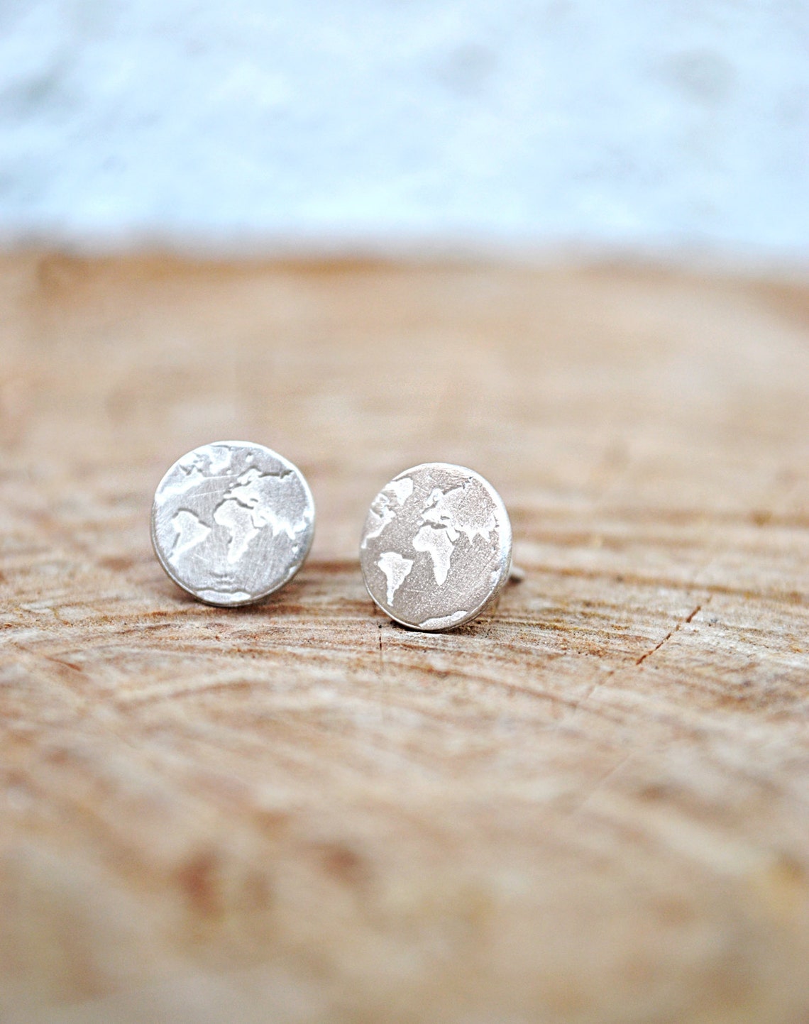 Travel Earrings / World Map Earrings / Travel Jewelry/Globe Etsy