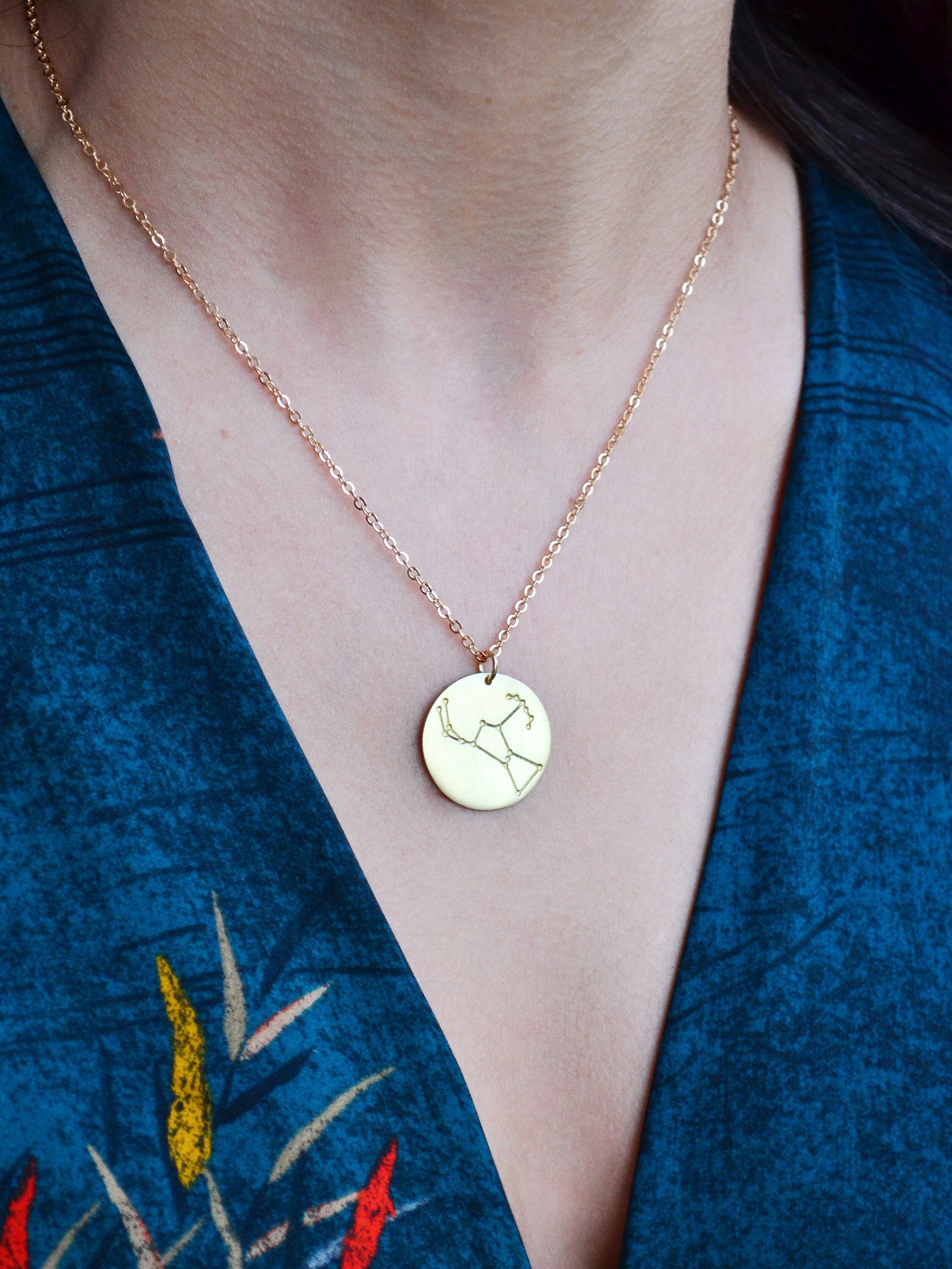 Orion Constellation, Orion Charm Celestial Necklace, Orion Pendant, Orion Zodiac Jewelry Gift, Orion Handmade Jewellery, Star Sign Present