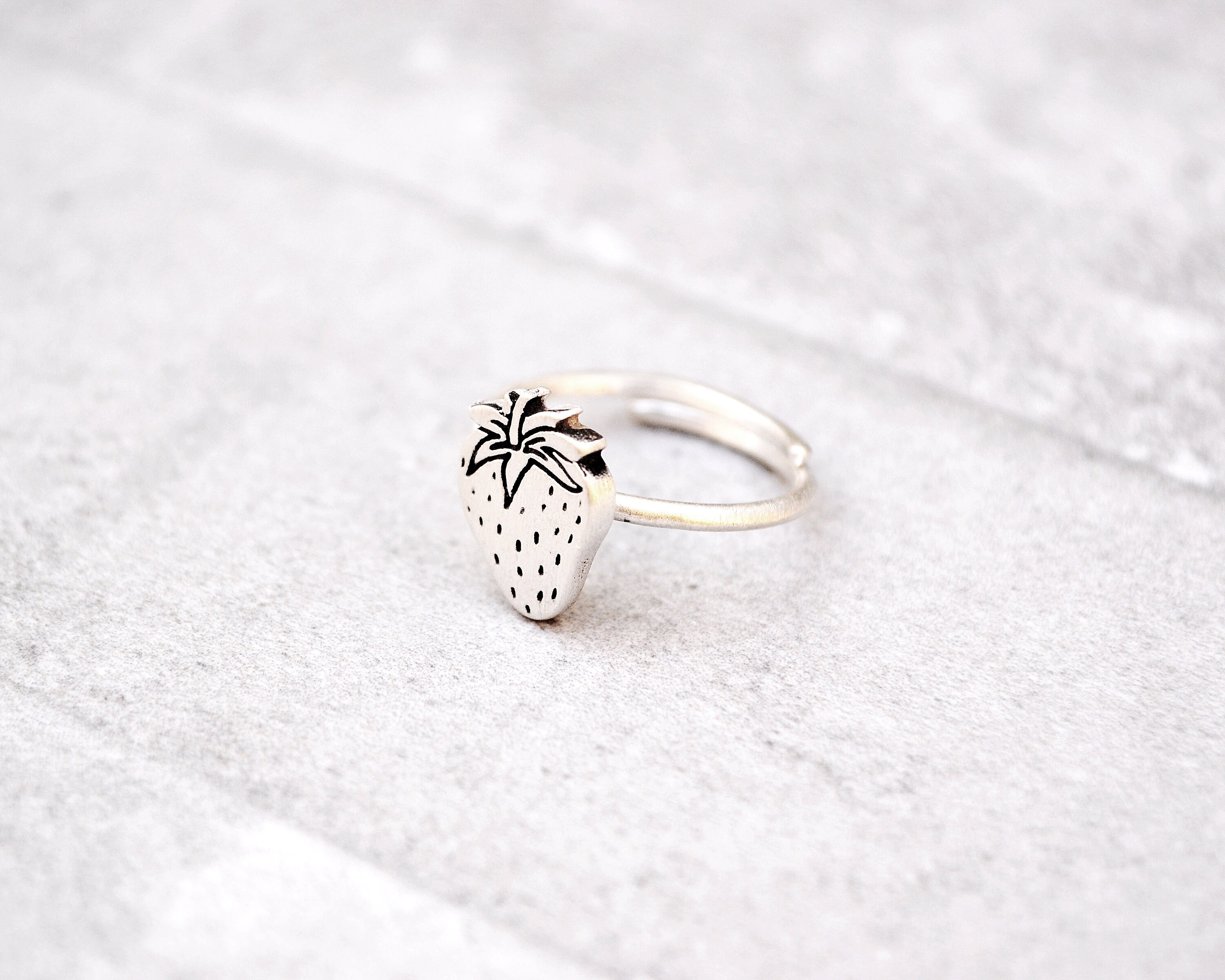 Strawberry Ring/strawberry Jewelry/fruit Ring/fruit Etsy