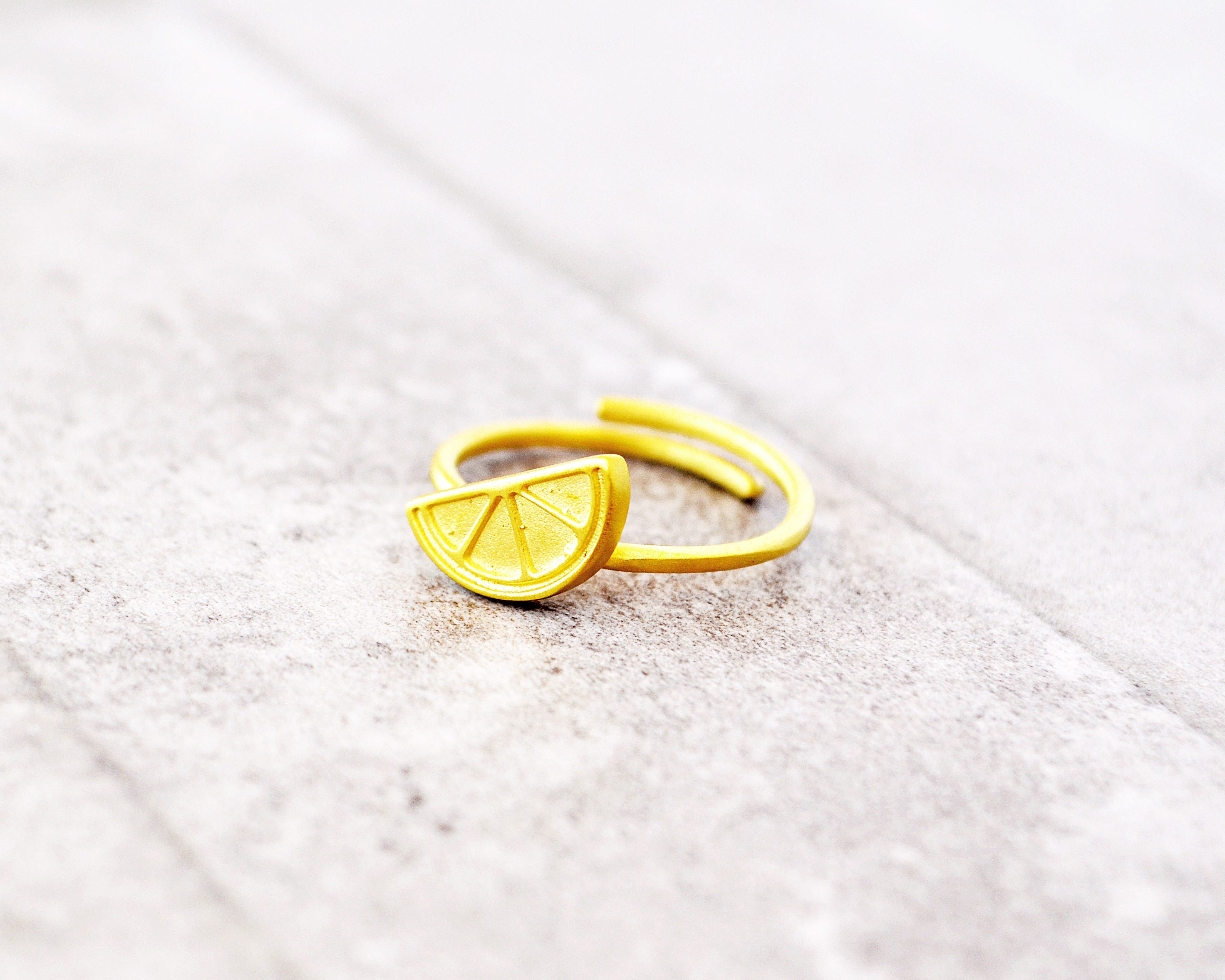 Lemon Ring / Fruit Jewelry / Lime Ring/Lime Jewelry/Lemon Etsy