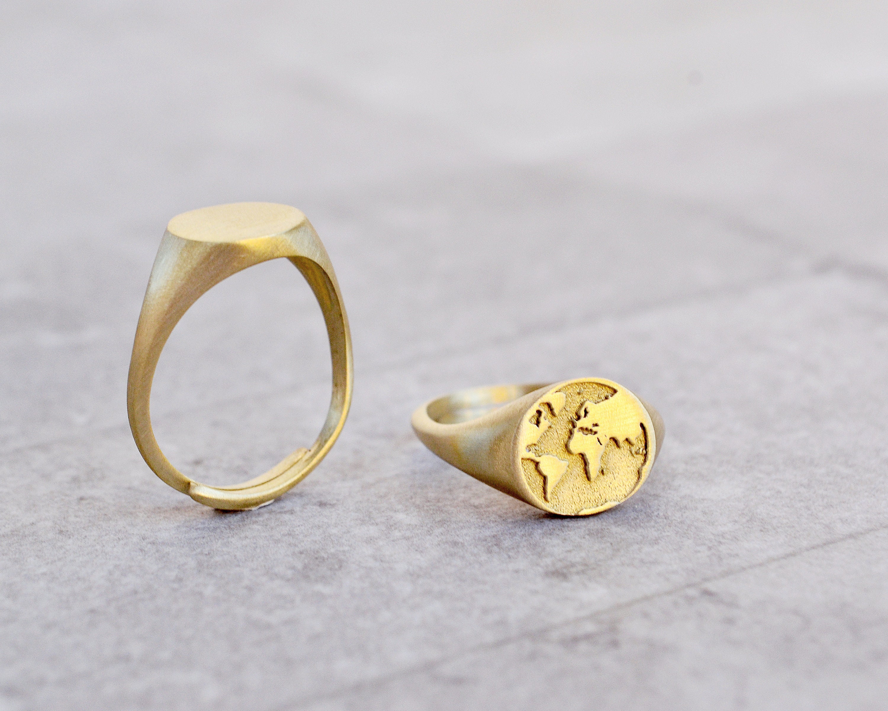 World Map Ring, Signet Ring Men, Globe Mans Ring, Boyfriend Gift, World Travel Ring, Custom Signet Ring, Personalized Signet Pinky Ring Him