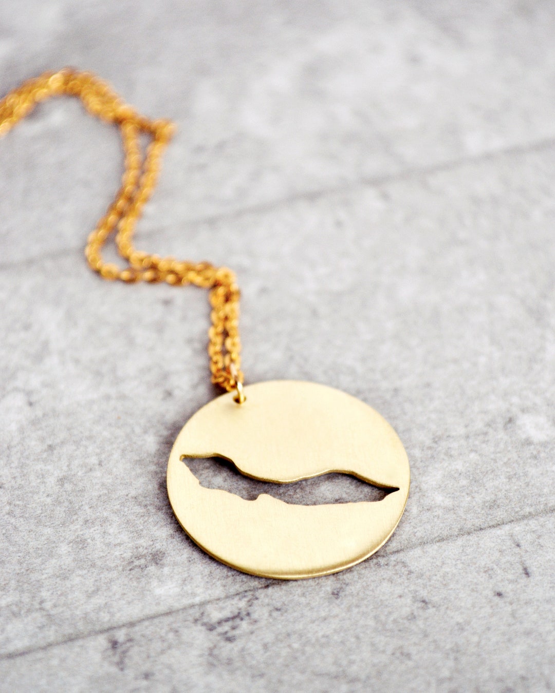 Curacao Necklace, Curacao Souvenir, Curacao Map Charm ,curacao Gifts,curacao Island Map