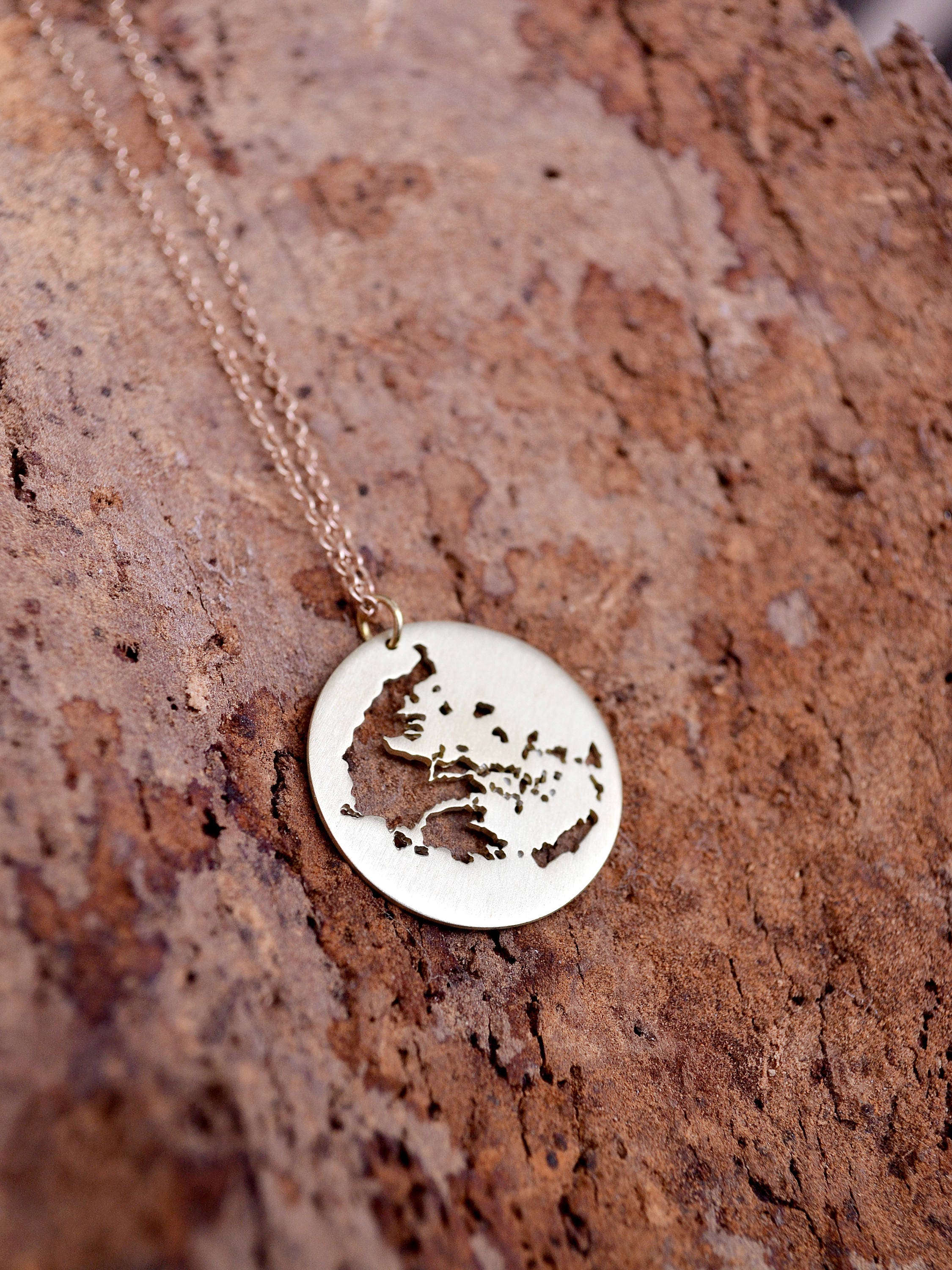 Greece Map Necklace / Greece Pendant / Greek Necklace / Greek Gift /G…
