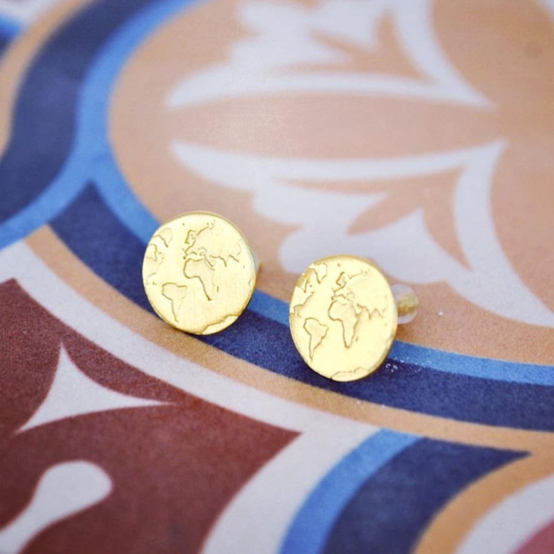 Travel Earrings / World Map Earrings / Travel Jewelry/Globe Etsy