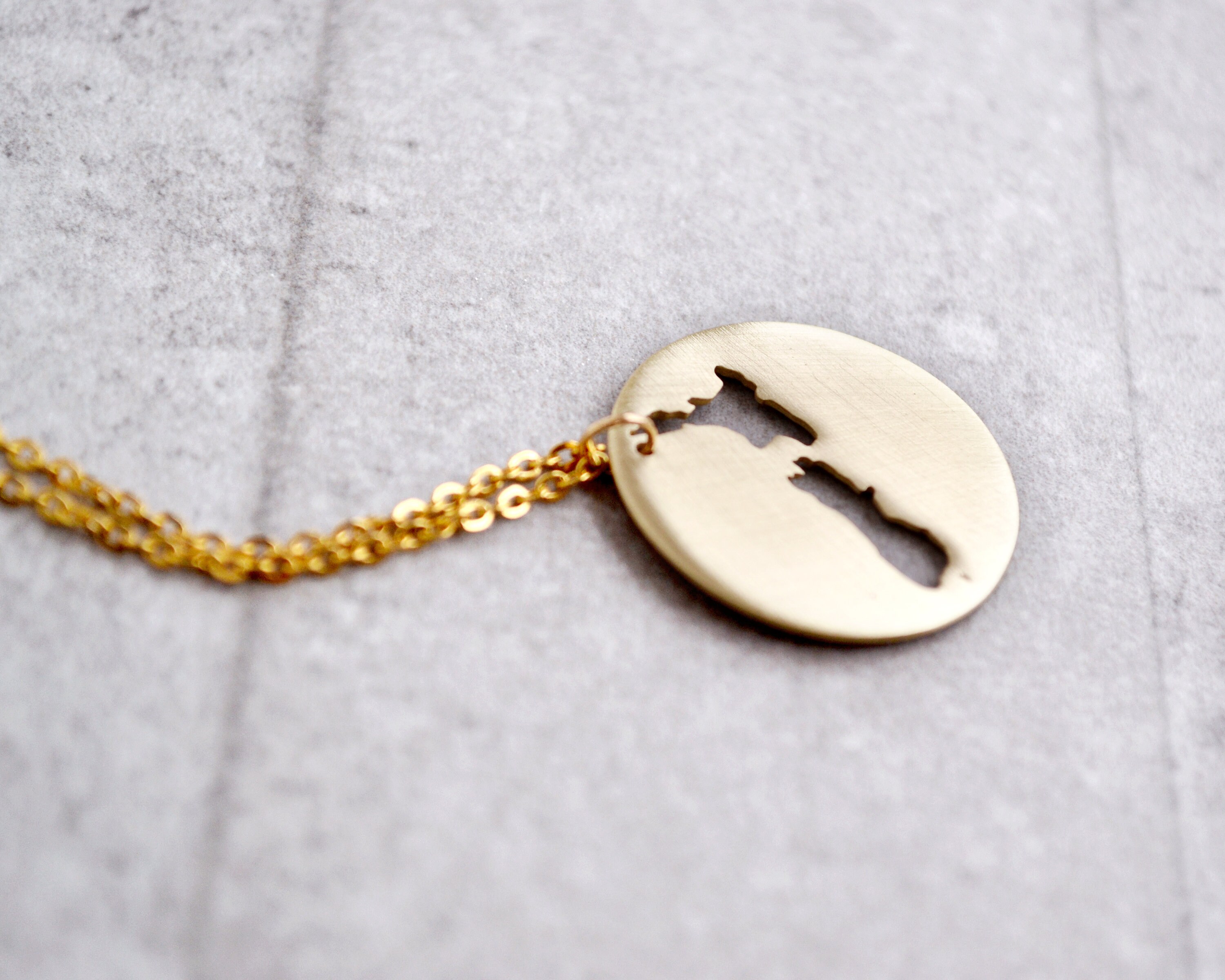 New Zealand Necklace / New Zealand Charm / Aotearoa Necklace / Etsy