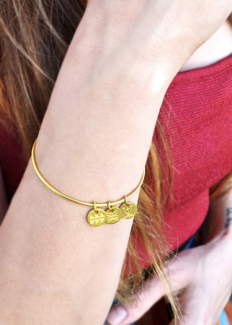 Personalized Gift / Personalized Bracelet / Symbols Bracelet / Etsy