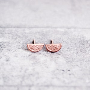 Watermelon Earrings, Watermelon Jewelry, Miniature Earrings, Gifts for Women,Watermelon Studs,Fruit Jewelry,Summer Jewelry,Fruit Earrings image 5