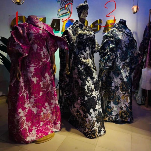 Monostrap Brocade Bubu Dress