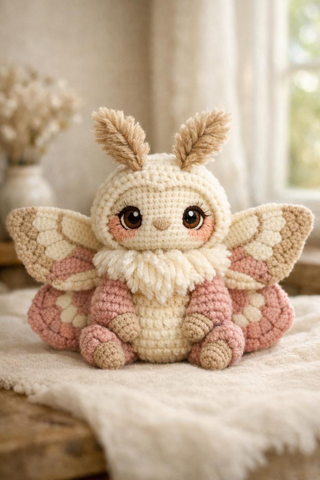 37 Moth Crochet Patterns for Amigurumi, Wearables, and Whimsical Home Decor 9 Crochet Moth Amigurumi