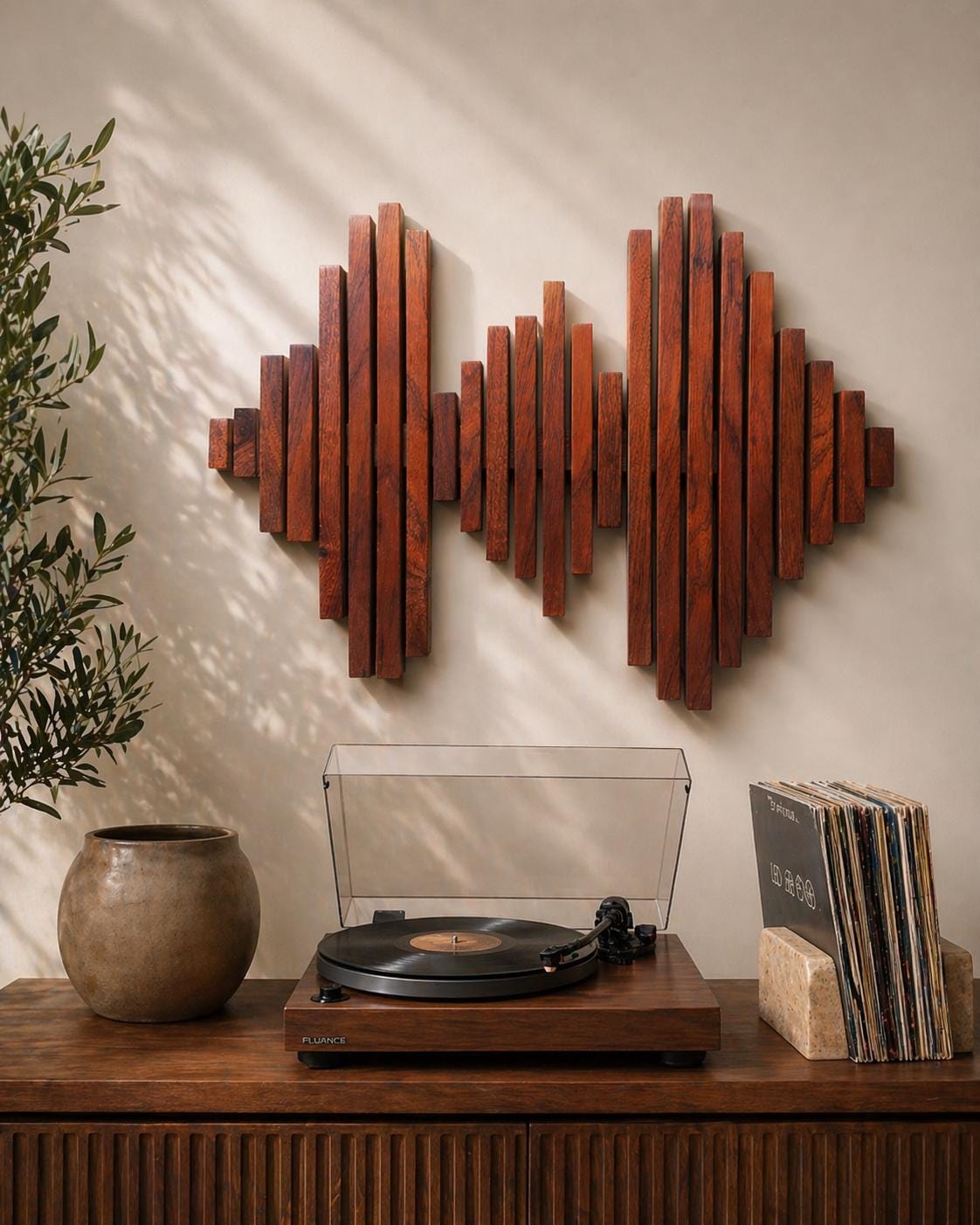 Wooden Soundwave Art for Wall - Etsy