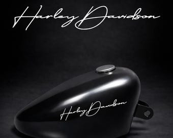 Harley Davidson Feiner Schriftzug Tank Aufkleber