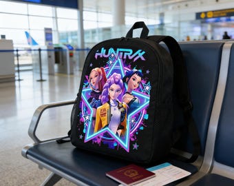 Huntrix ネオンスターバックパック、Kpop デーモンハンターファンギア