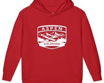Aspen Colorado Toddler fleece pullover hoodie | Colorado Mountain Bear Kids Sweatshirt