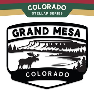 Grand Mesa Sticker | Colorado Decal for laptops, tumblers, water bottles, cars