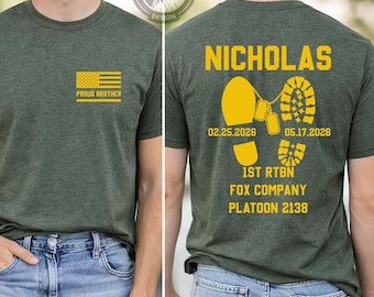 Personalized US Marine Shirts Custom Proud Mom Marine Grad Tshirt Boot Camp Gift Family Shirt