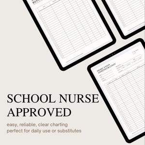 School Nurse Medication Administration Record Bundle | Monthly MAR, PRN MAR & Medication Refill Tracker