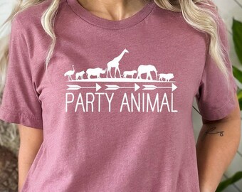 Chemise animal de fête, T-shirt assorti pour la fête, Anniversaire d'animaux du zoo, Chemise assortie pour adultes, Chemise familiale assortie, Chemise d'anniversaire de zoo, T-shirt d'anniversaire