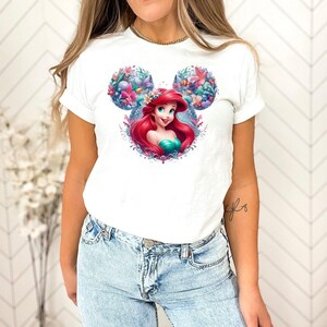 The Little Mermaid Shirt, Disney Princess T-shirts, Ariel Mermaid Shirt, Disney Ariel Shirt, Disney Girl Trip Gifts, Disney Women Shirt image 2