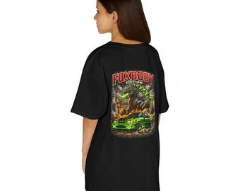 79-93 Foxbody Mustang 7.3L Godzilla | Kids T-Shirt - Green