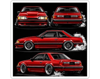 Foxbody Mustang | Illustration Sticker