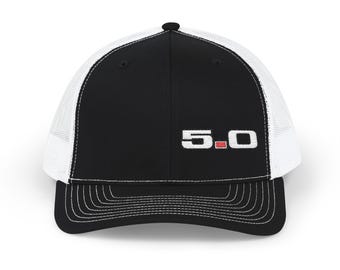 Mustang 5.0 Embroidered Trucker Cap | Mesh Snapback