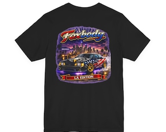 Foxbody Mustang 5.0 - LA Edition - Los Angeles Skyline | Premium T-Shirt