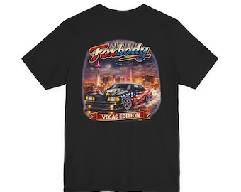 Foxbody Mustang 5.0 - Vegas Edition -Las Vegas Skyline Tshirt