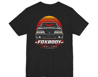 Foxbody Mustang Aero (87-93) Retro Sunset | Lightweight T-Shirt
