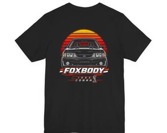 Foxbody Mustang 1993 Cobra Retro Sunset | Lightweight T-Shirt