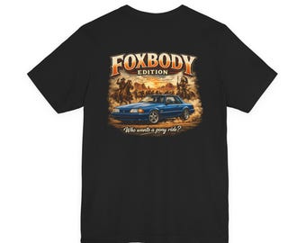 79-93 Mustang Pony Ride (Western 2) Tshirt