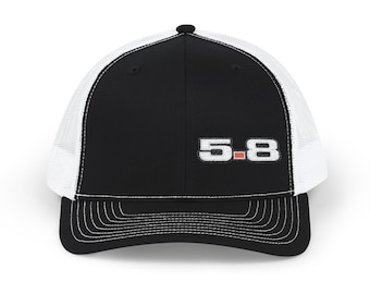 Mustang 5.0 / 5.8 Trucker Snapback Cap| Retro Embroidered Hat