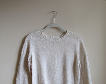 60s Textured Pullover Sweater S 34 Bust
