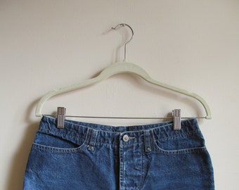 90s Denim High Waist Shorts M 30 Waist