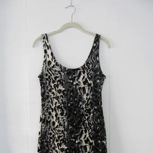 90s Leopard Print Velour Dress XS S