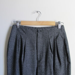 80s Houndstooth Tapered Trouser Pants S 28 Waist