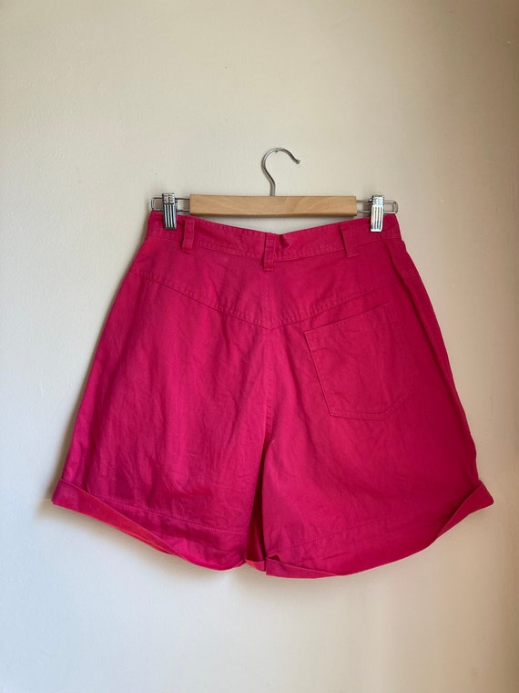 90s The Limited Twill High Waist Shorts S M 27 Wa… - image 2