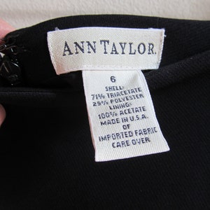 90s Ann Taylor Black Pencil Skirt S 27.5 Waist image 6