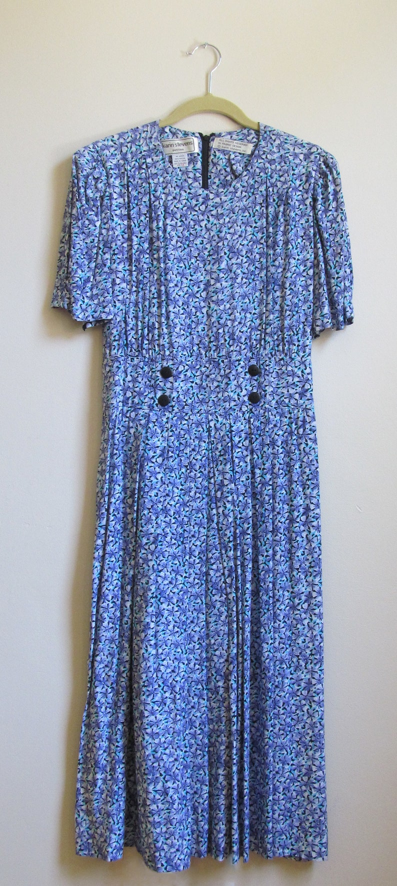 90s Floral Dress L 40 Bust 30 Waist image 1